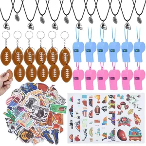 100PCS Football Birthday Party Favors Decorations Supplies,Cowboys Birthday Party Decorations Favors