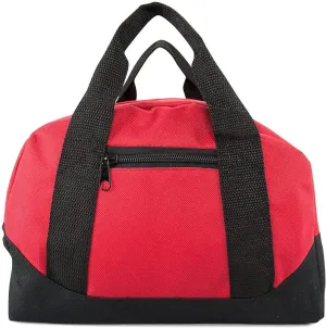 12" Duffel Duffle Travel Sports Gym Bags Mini Carry-on Luggage Small Supply Bag (Red)
