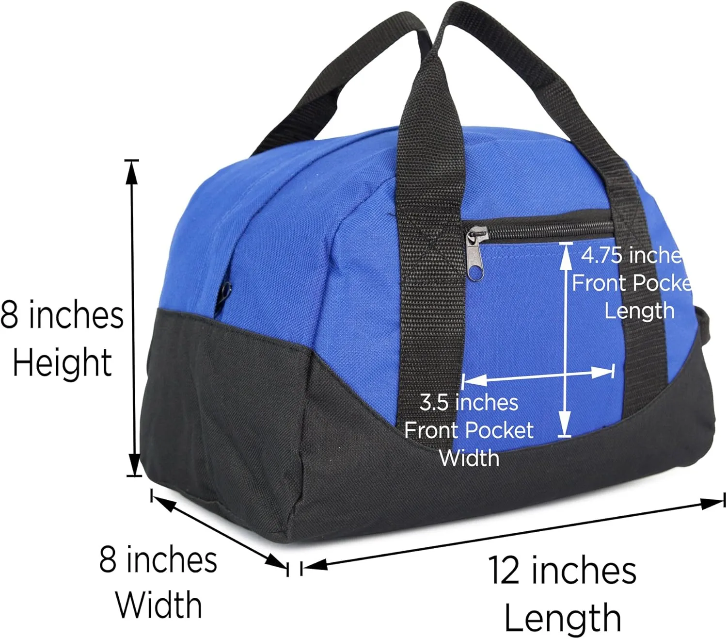 12" Mini Two Tone Duffle Bag