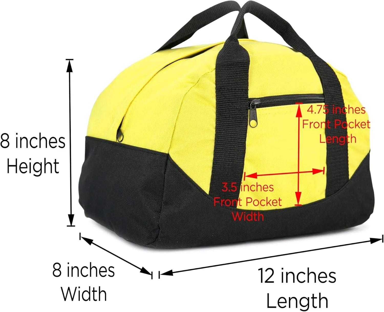 12" Mini Two Tone Duffle Bag