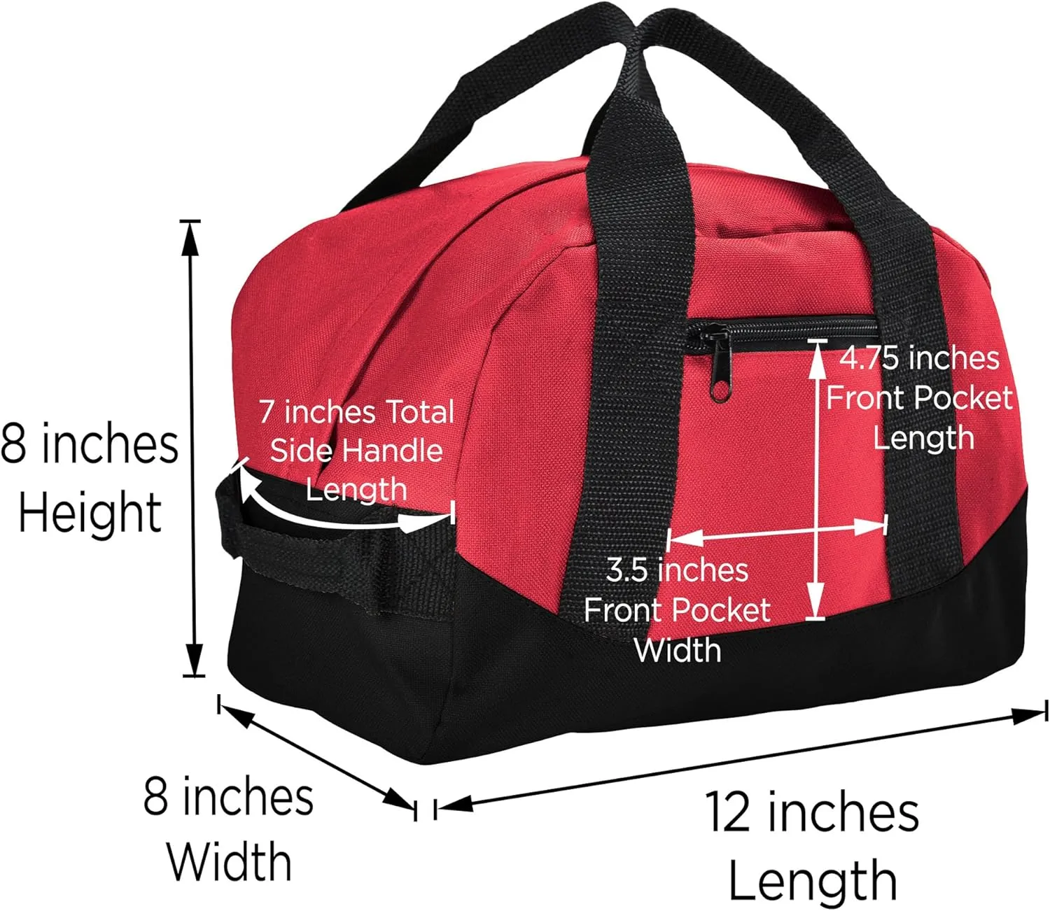 12" Mini Two Tone Duffle Bag