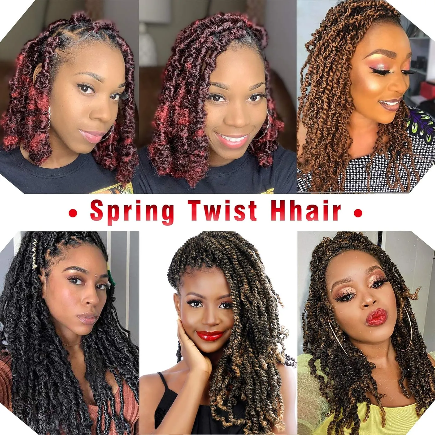 14 Inch Spring Twist Crochet Braids Hair for Butterfly Locs Bomb Twist Crochet Hair Beyond Beauty Ombre Colors Synthetic Fluffy Hair Extension 3 Packs 30 Strands 190g/Pack(14 Inch, #27)