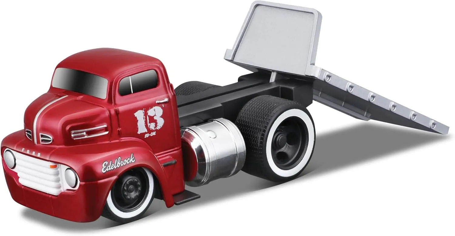 1/64 Scale Top Muscle Transports Series for 1950 Fort COE Flatbed Truck and 1932 Fort Roadster Coupe Diecast Metal Model Car (11540)