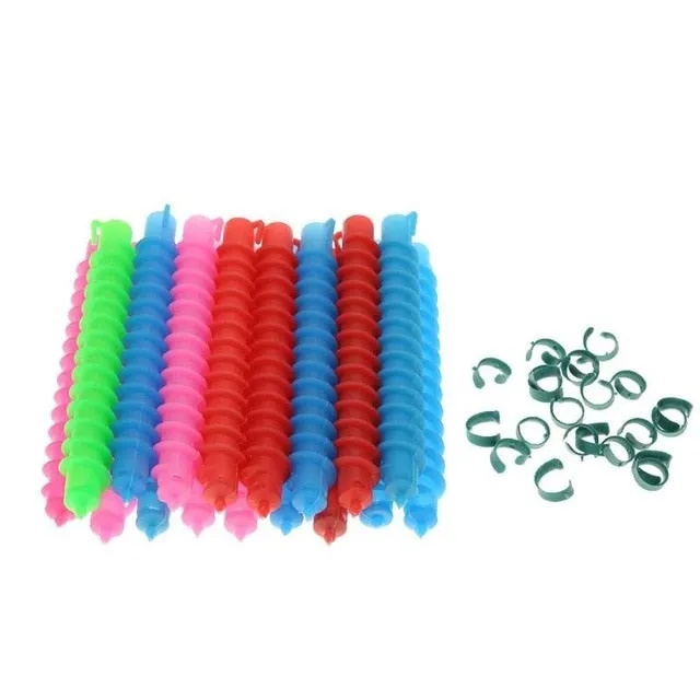 18/35PCS Long Spiral Hair Perm Styling Curler Rollers