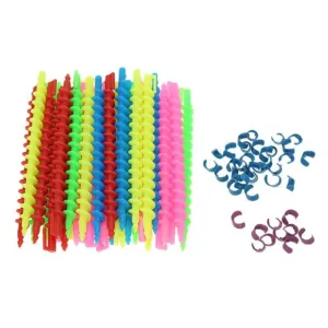18/35PCS Long Spiral Hair Perm Styling Curler Rollers
