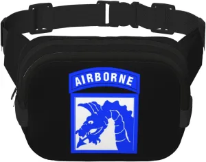 18th Airborne Corps Waist Pack Bag Fanny Pack for Men Hip Bum Bag with Adjustable Strap for Outdoors Workout Traveling Casual Running Hiking Cycling
