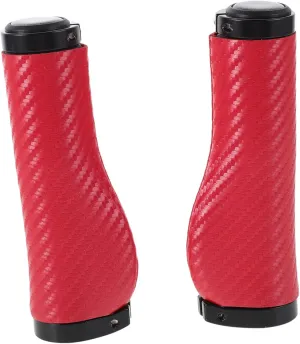 1Pair Mountain Bike Handlebar Grips Non Slip PU Leather Covers Shock Absorbing Ergonomic Grips for Enhanced Comfort Easy to Install and Clean