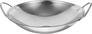 1pc Stainless Steel Seafood Pot Lightweight Double Handle Design Non-stick Honeycomb for Outdoor and Indoor Cooking Bright Finish for Easy Cleaning