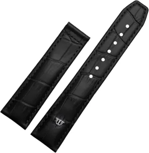 20mm 22mm Genuine Leather Watch Strap， for Maurice Lacroix Watchband Folding Buckle Leisure Business Cow Leather Bracelet