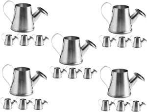 20pcs Cute Miniature Watering Can Handheld Pots for Use for Dollhouse Decor Landscaping Compact Design for Spaces