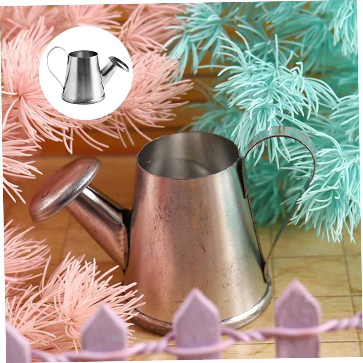 20pcs Cute Miniature Watering Can Handheld Pots for Use for Dollhouse Decor Landscaping Compact Design for Spaces