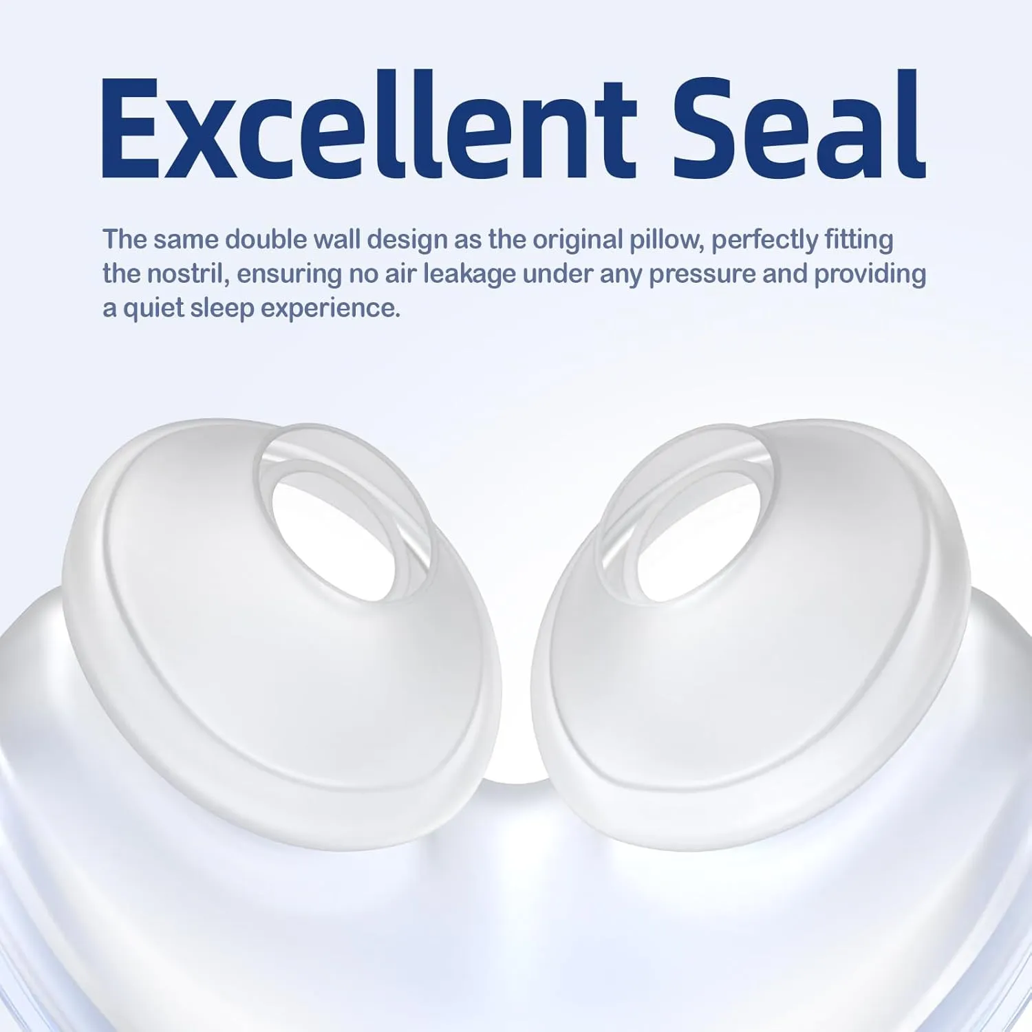 3 Packs Replacement Nasal Pillow Cushion for ResMed AirFit P10, Compatible with Original Airfit P10 Frame, Replacement Silicone CPAP Supplies, Reliable Seal & Lighter Weight, Medium