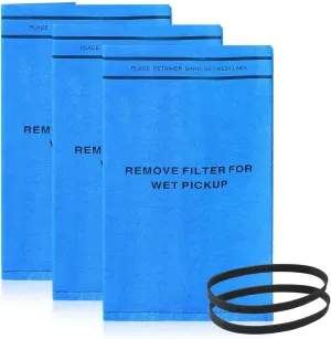3 pcs Wet Dry Filter Bags WS01025F2 for Workshop Vacuums 2-2.5 Gallon Bag Filters Compatible Select 2-1/2-Gallon to 5-Gallon Shop Vac Vacuum Stinger Craftsman Husky 9-16949 9-38737, Part# VF2000
