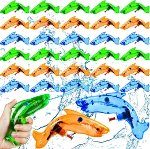 36 Pack Shark Water Guns 4.3 Inch Squirt Gun Toy for Boys Girls Ages 6 , Water Squirter Swimming Pool Party Favors Shark Water Shooter for Teens Adults Summer Outdoor Games Birthday Party, 3 Colors