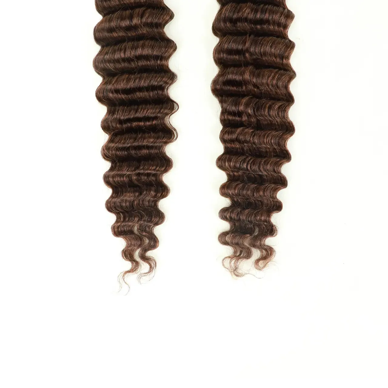 #4 Dark Brown Deep Wave Bulk Human Hair for Braiding