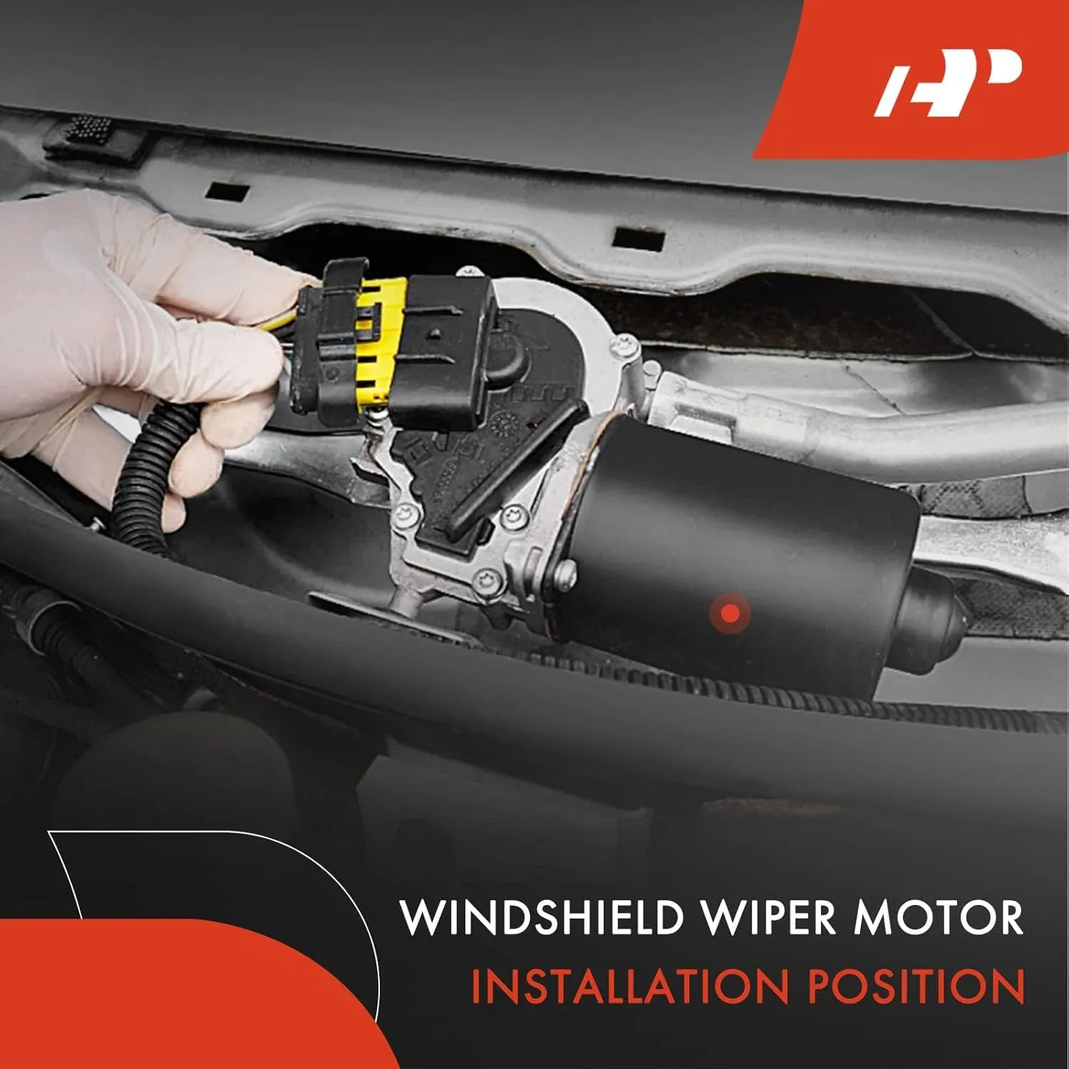 A-Premium Front Windshield Wiper Motor Compatible with Pontiac Montana 1999-2005, Trans Sport 1997-1998 & Chevrolet Venture 1997-2005 & Oldsmobile Silhouette 1997-2004, V6 3.4L, Replace# 12365393