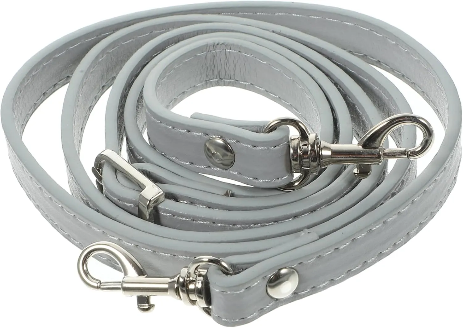 Adjustable PU Synthetic Leather Handbag Strap Durable Replacement Crossbody Belt for Women for Tote Bags DIY Pouch Accessories Stylish Grey Color