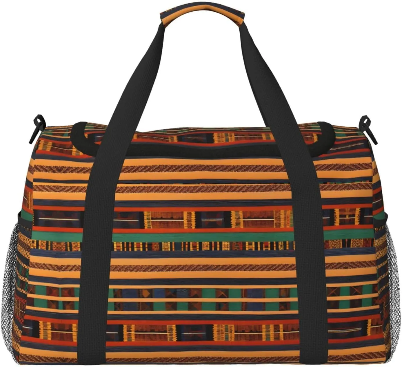 african weaving print Weekender Overnight Carry On Bag Gym Luggage Bag Duffel Bag for Travel Women