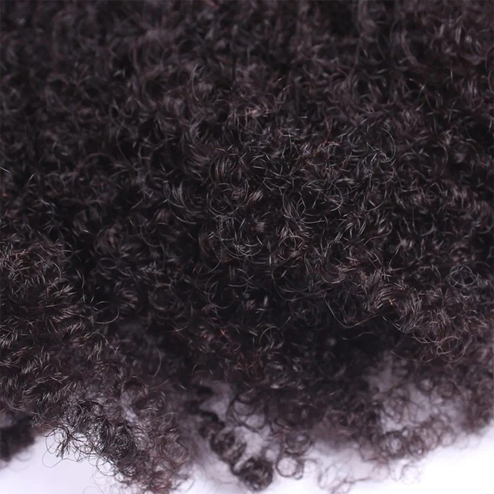 Afro Kinky Curly Hair Extensions Clip in Human Hair for Black Women 8A Brazilian 4B 4C Afro Kinky Curly Clip ins Hair Extensions Natural Color 7Pcs 120G/Set 14"inch