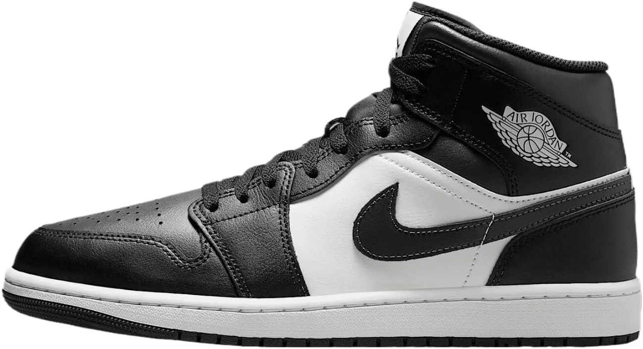 Air Jordan 1 Mid Men's Shoes (DQ8426-010, Black/Summit White/Off Noir) Size 8.5