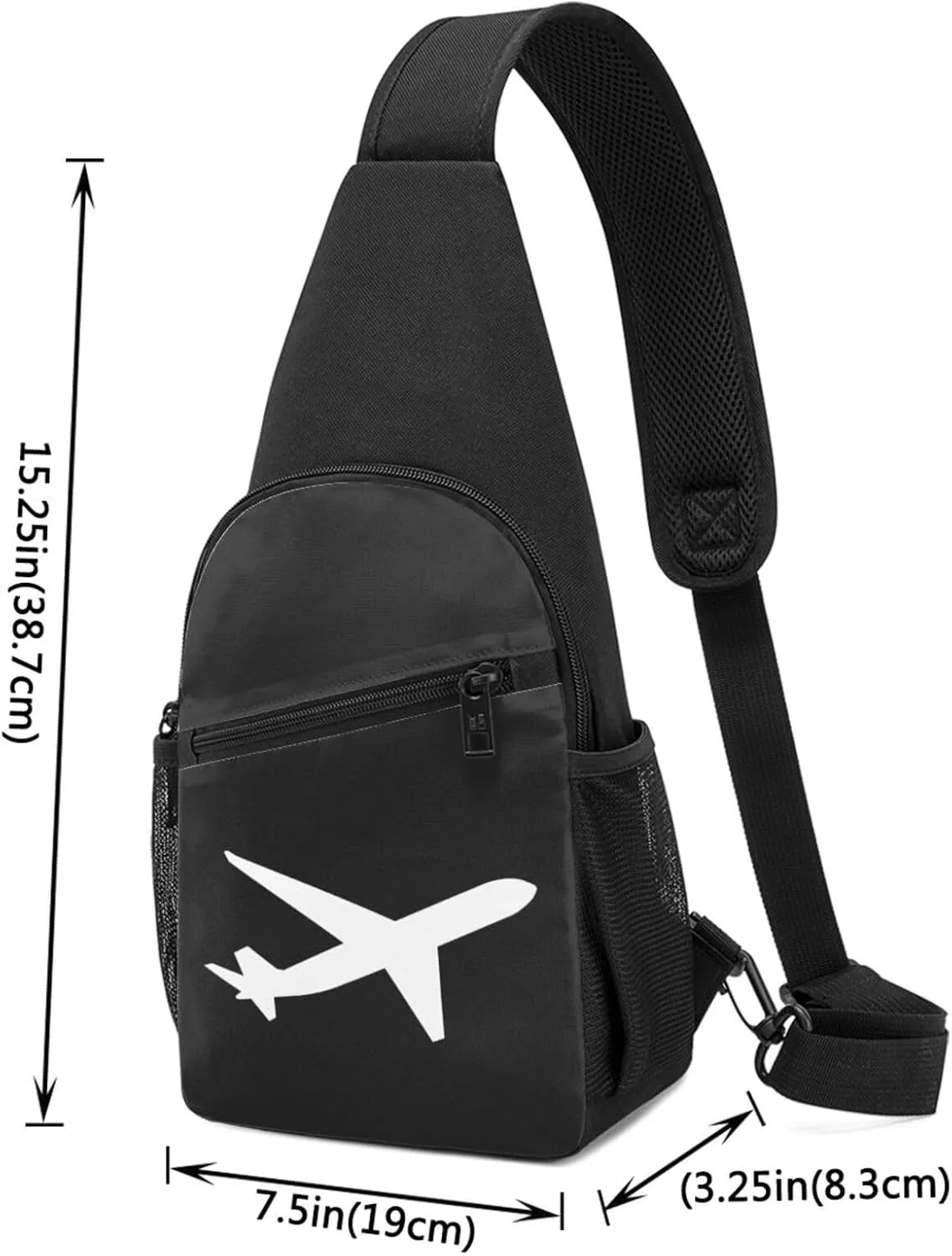 Airplane Chest Pack Leisure Shoulder Crossbody Chest Bag