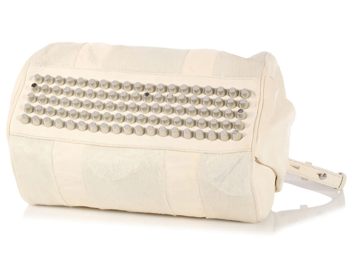 Alexander Wang White Pony Hair Rocco