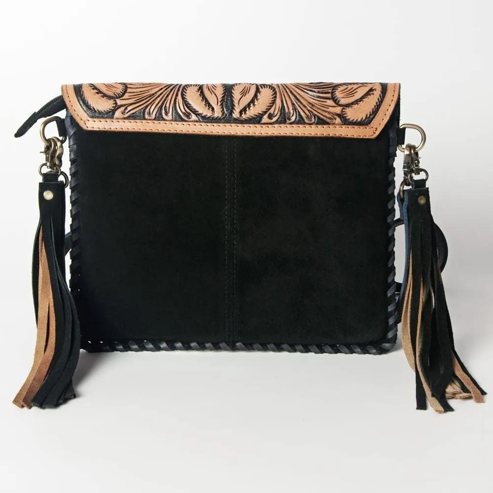 American Darling Conceal Carry Cross Body Bag Leather Fringe Purse Western Handbags Custom Order (ADBGD113), Orange