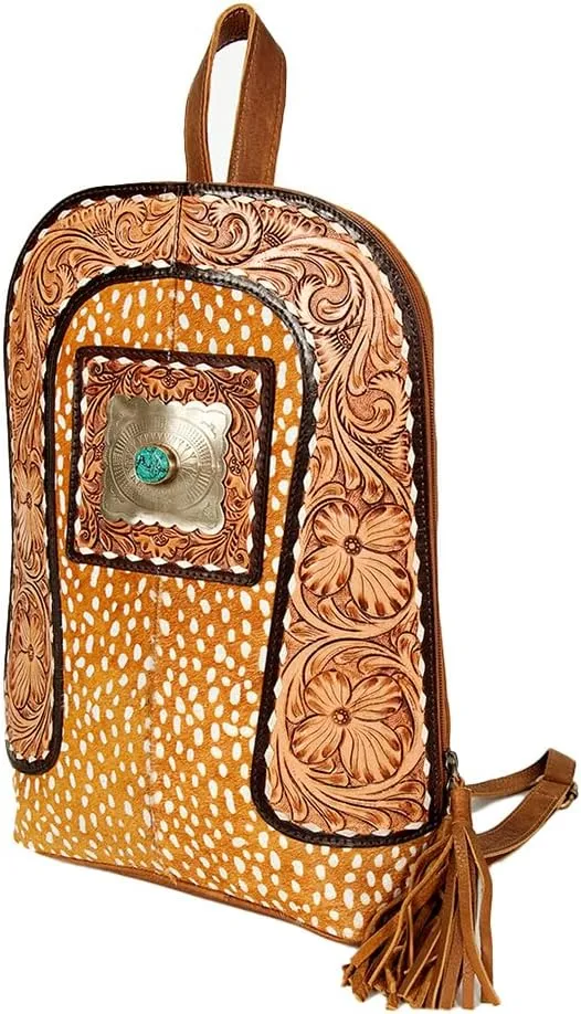 American Darling Hand Tooled Genuine Leather Women Bag Western Handbag Purse