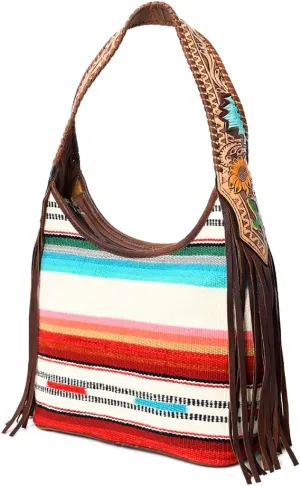 American Darling Hobo Hair On Genuine Leather women bag western handbag purse