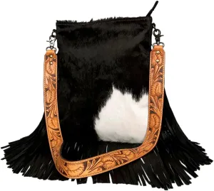 American Darling Messenger Hair On Genuine Leather Women Bag Western Handbag Purse