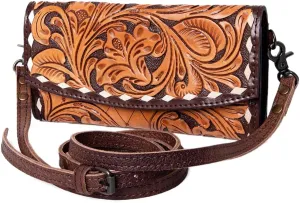 American Darling Wallet Hand Tooled Genuine Leather women bag western handbag purse