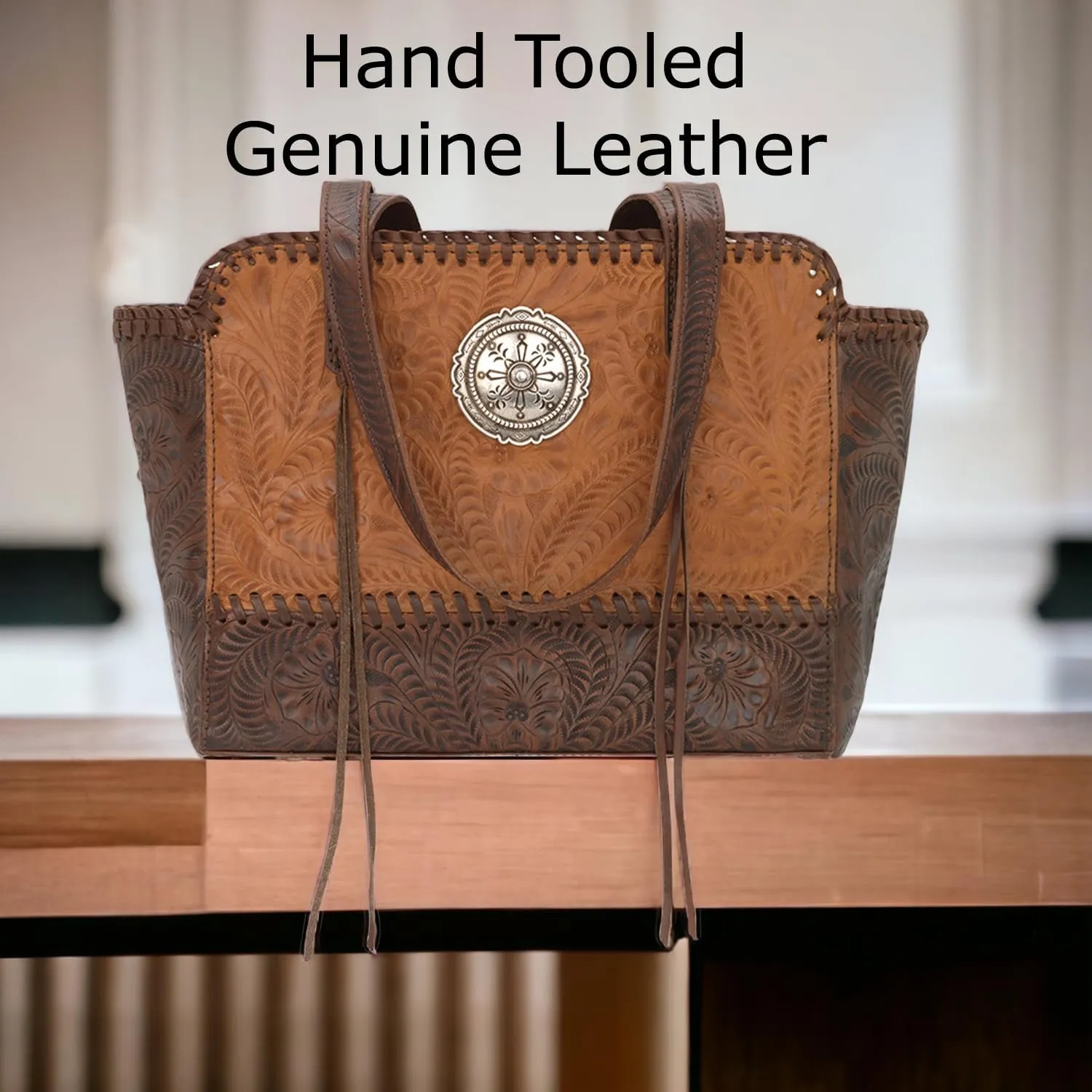 American West Annie's Secret Zip-Top Tote | Ambidextrous Conceal Carry Pocket for Women