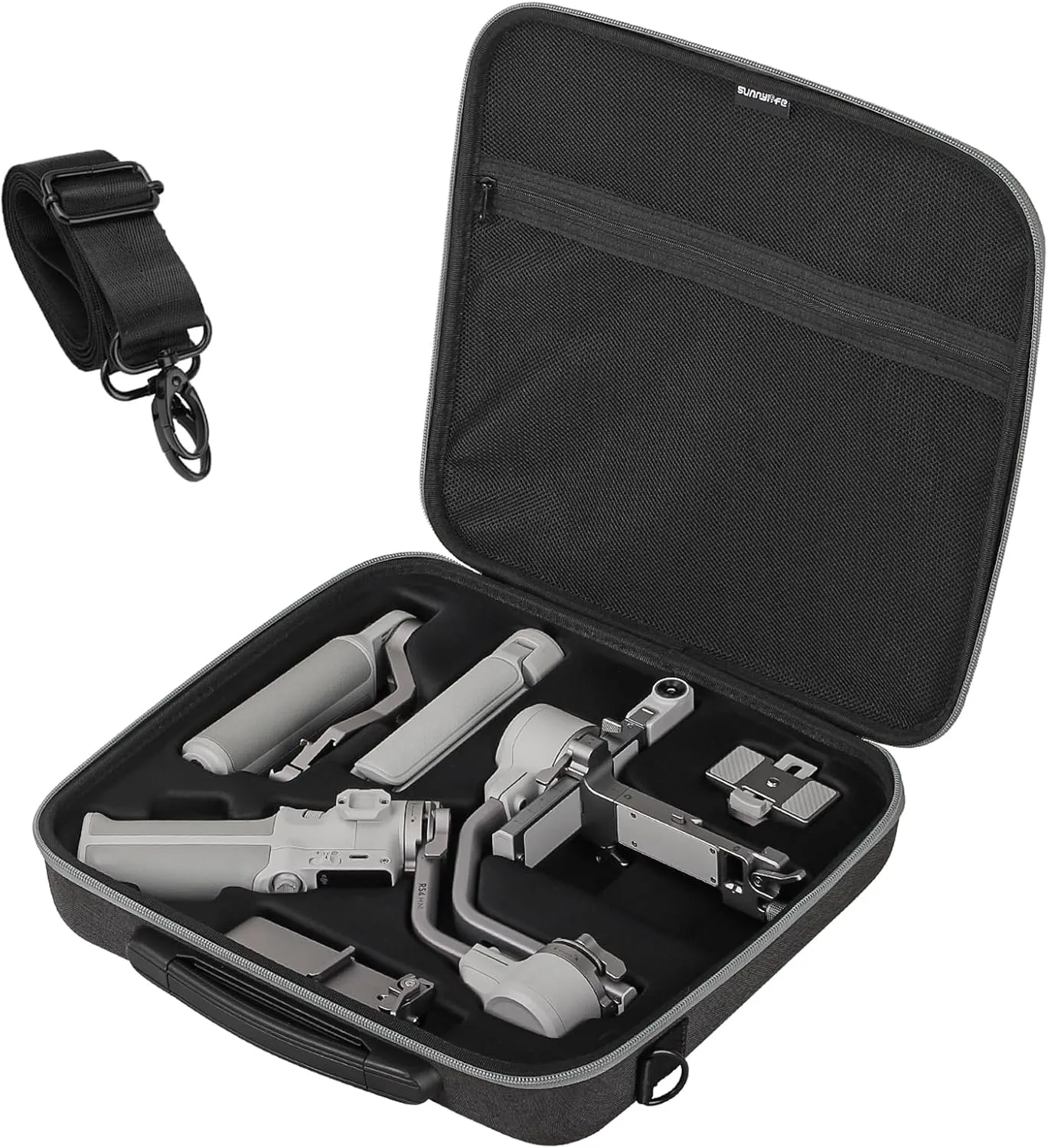 Anbee Carrying Case for DJI RS 4 Mini, Portable Shoulder Bag Travel Hard Suitcase Compatible with DJI Ronin RS4 Mini Handheld 3-Axis Gimbal Stabilizer