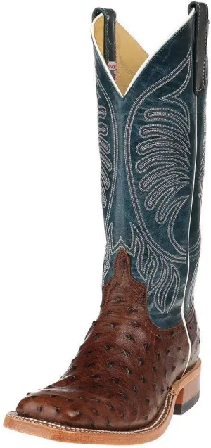 Anderson Bean Men's Kango Tabac Mad Dog Full Quill Ostrich Cowboy Boot Tobac 13 EE