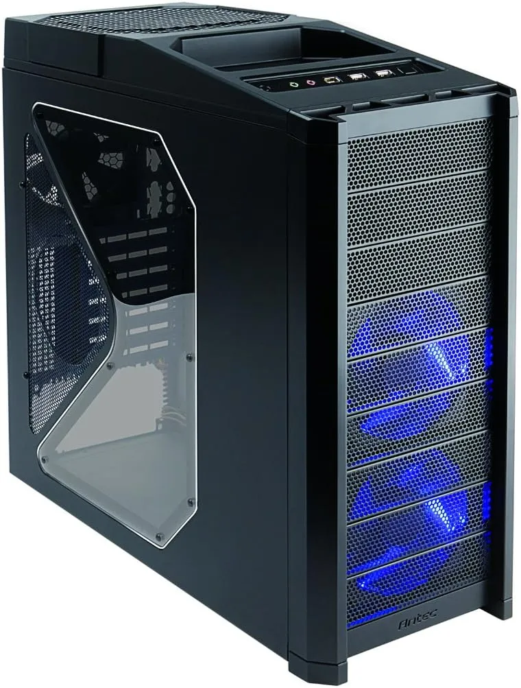 Antec Gaming Series Nine Hundred Mid-Tower PC/Gaming Computer Case with USB 3.0 x 2, 120/200mm Fan Mounts, 9 Drive Bays for Mini-ITX, MicroATX and ATX