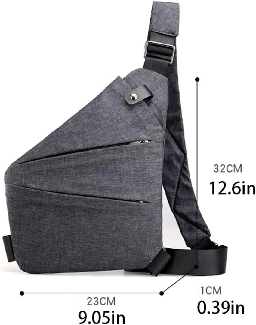 Anti Theft Crossbody Bags for Women, 2025 New Anti-Theft Travel Bag, Shoulder Bag Anti-theft Design for Travel, Sport (Black Green - Right Shoulder)