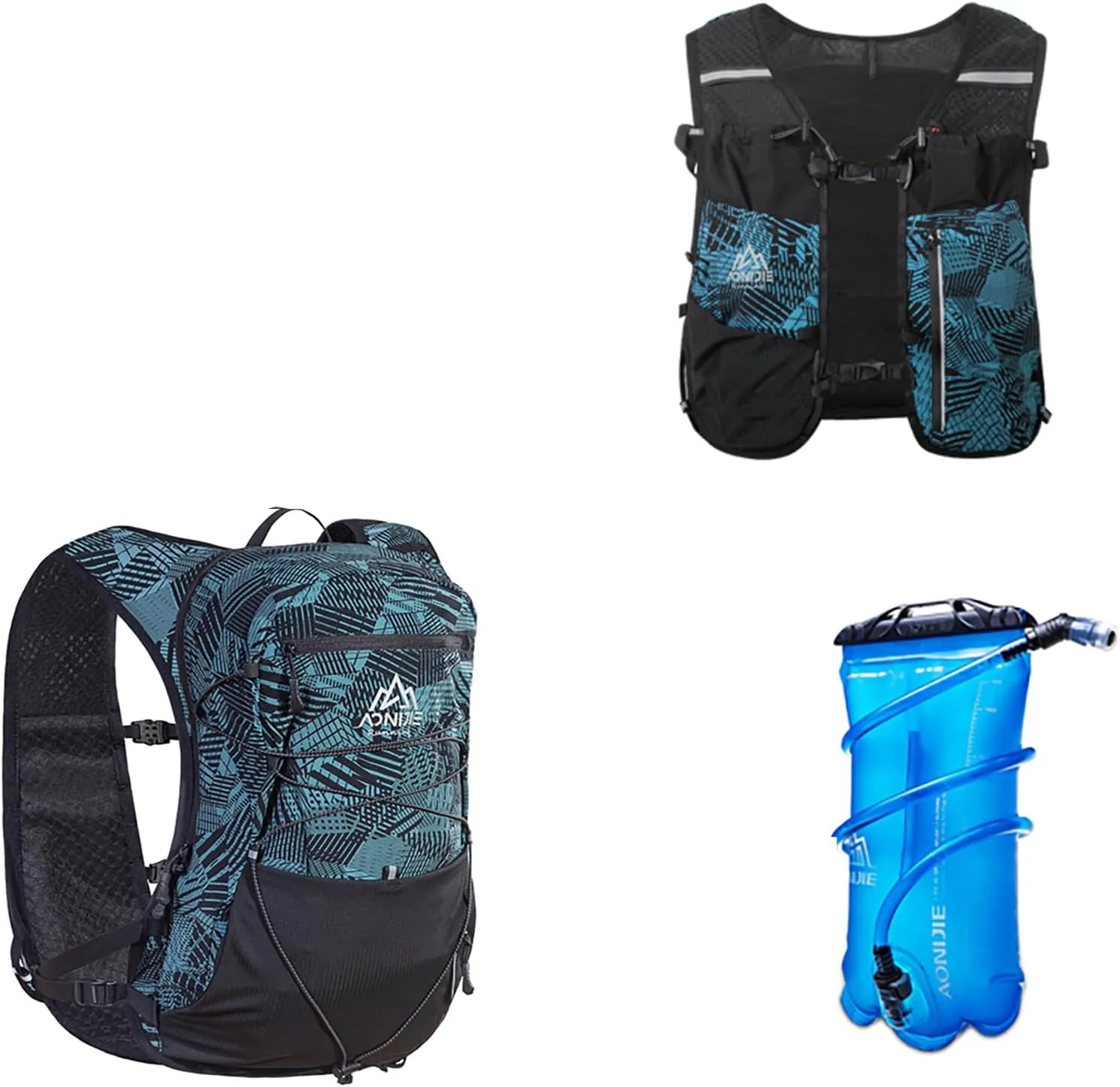 AONIJIE 12L Hiking Backpack, Large Capacity and Breathable Running Hydration Vest Suitable for Running, Cycling