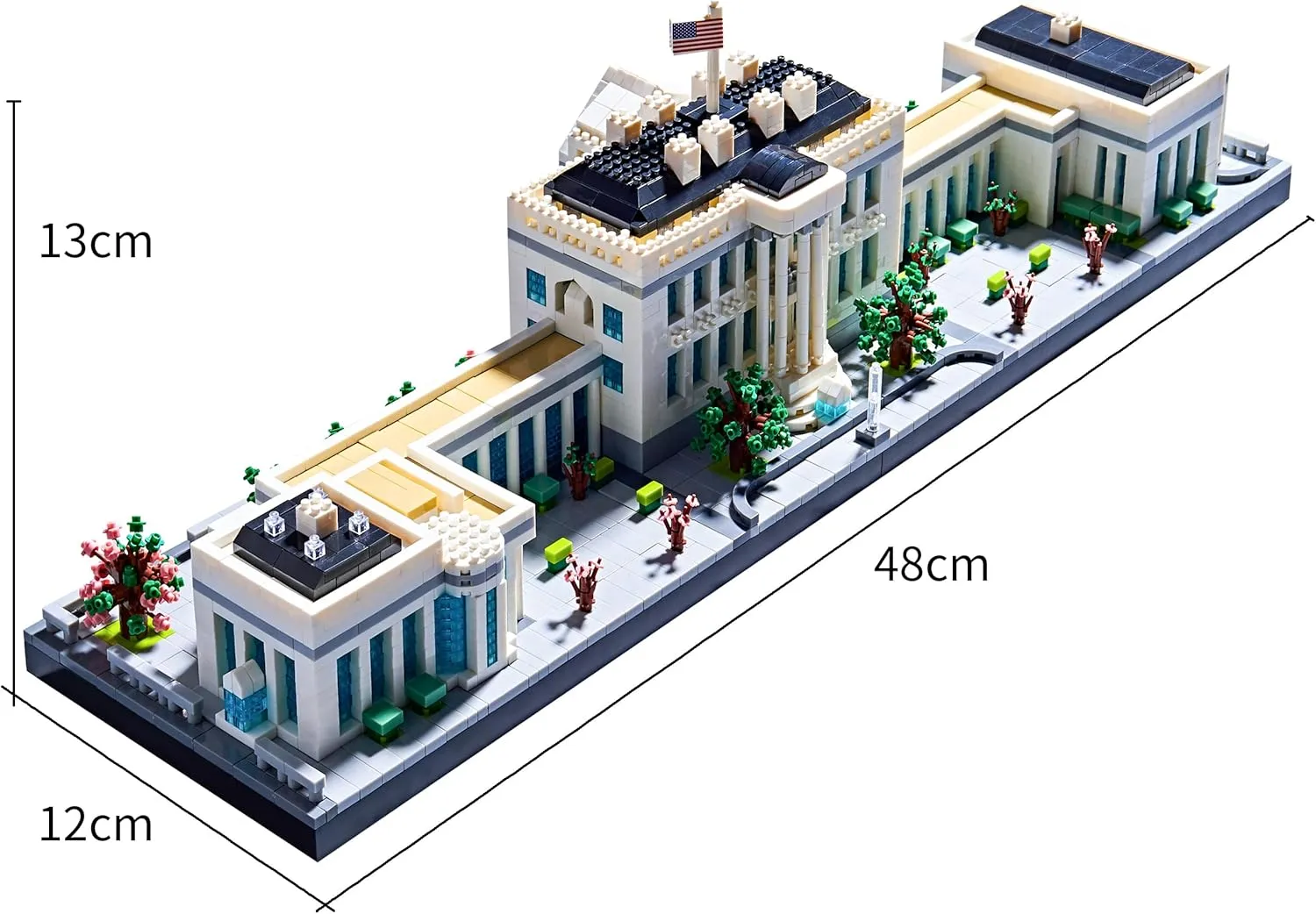 Architecture Series Mini Bricks for Adults and Teens,US Capital White House Construction Set,Micro Blocks Set,3520 PCS,Landmark Model
