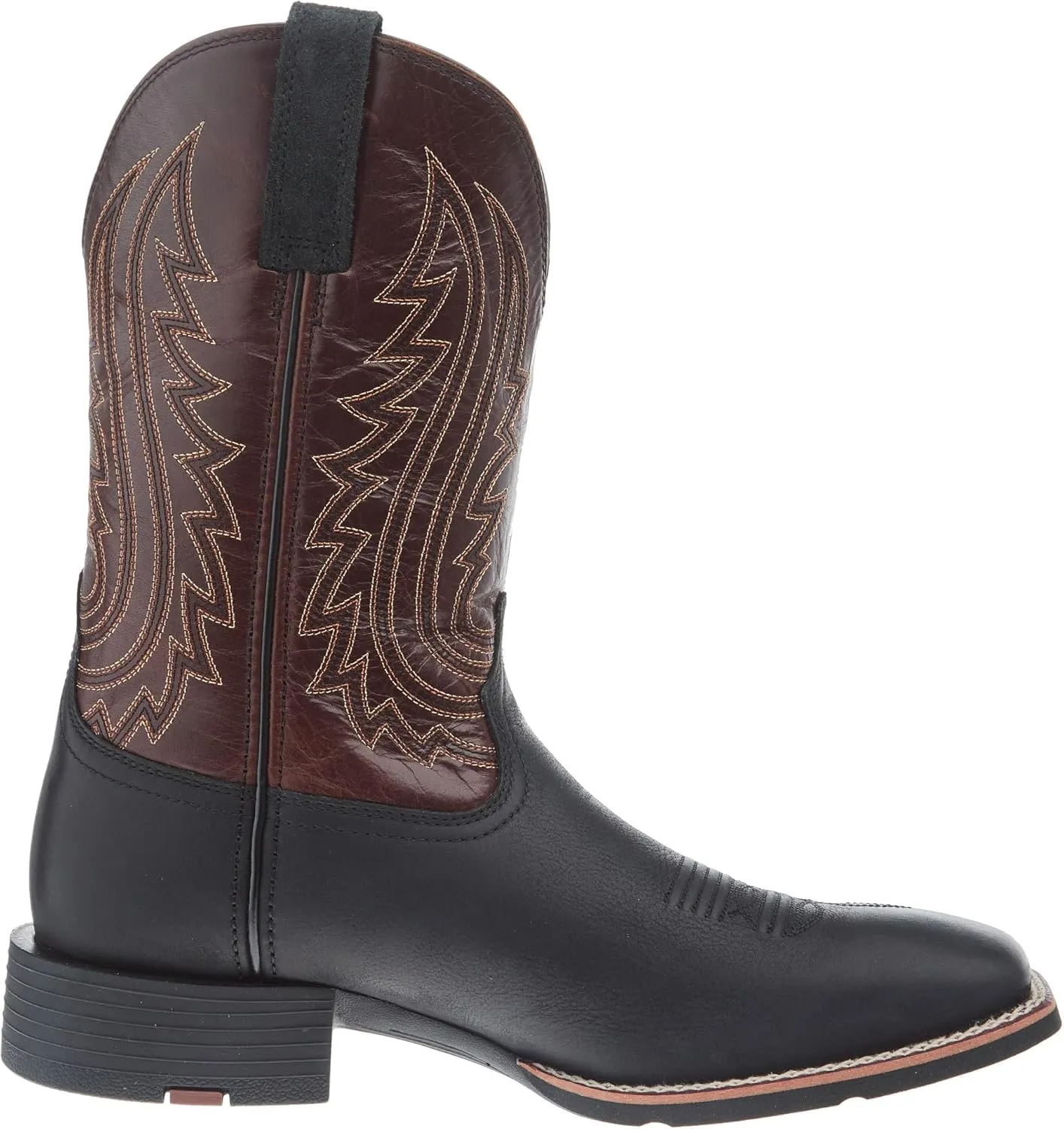 ARIAT Men`s Sport Big Country Basic Black 11In Mahogany Top Cowboy Boot