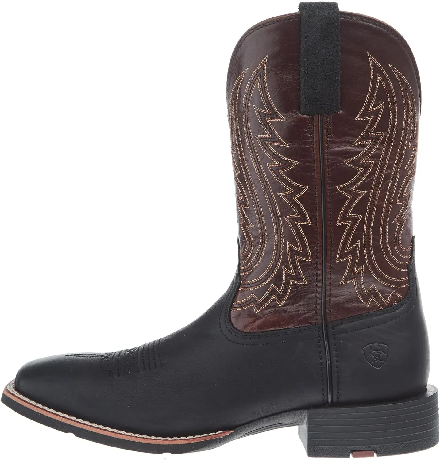 ARIAT Men`s Sport Big Country Basic Black 11In Mahogany Top Cowboy Boot