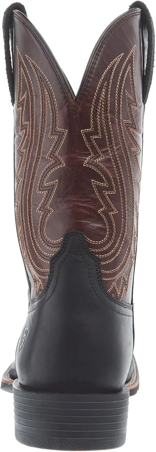 ARIAT Men`s Sport Big Country Basic Black 11In Mahogany Top Cowboy Boot