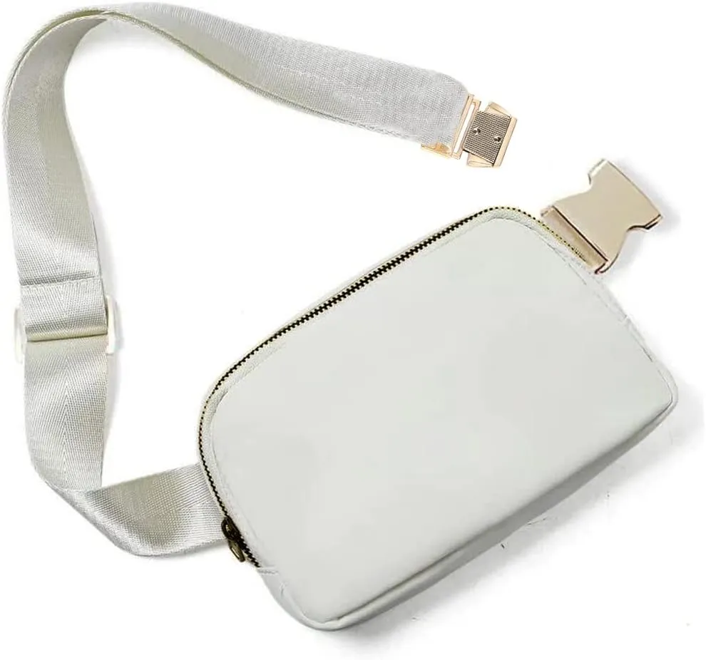 Athletica Everywhere Fleece Belt Bag,Crossbody Bag Fanny Pack for Women,Cute Mini Everywhere Bum Hip Waist Pack,Gold Buckle Dupes