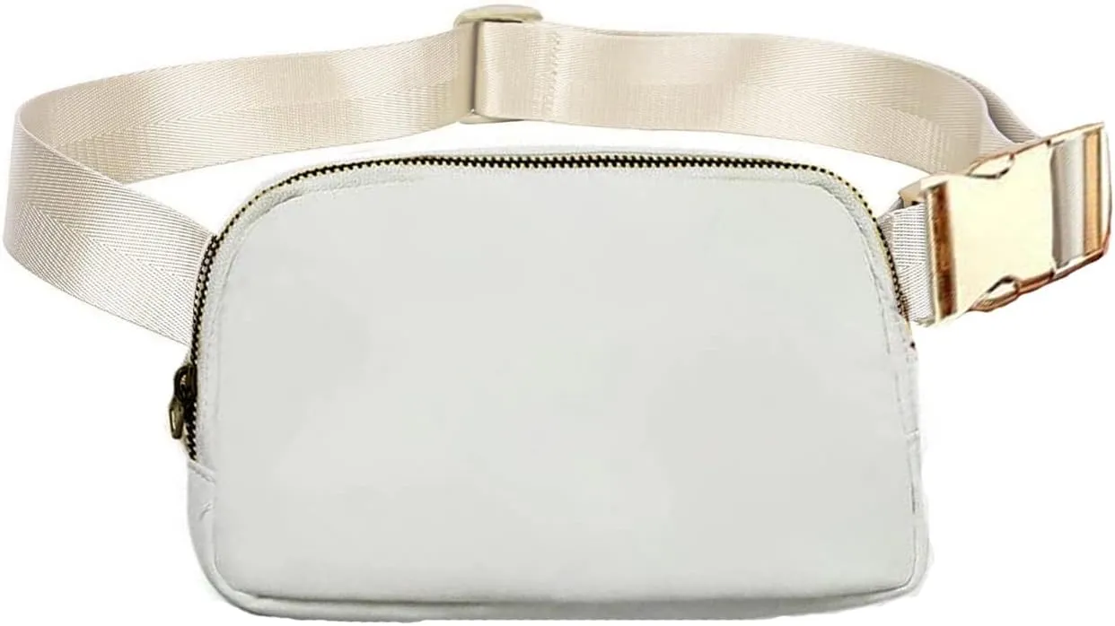 Athletica Everywhere Fleece Belt Bag,Crossbody Bag Fanny Pack for Women,Cute Mini Everywhere Bum Hip Waist Pack,Gold Buckle Dupes