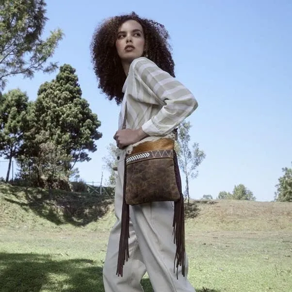 Auburn Sky Fringe Leather Bag