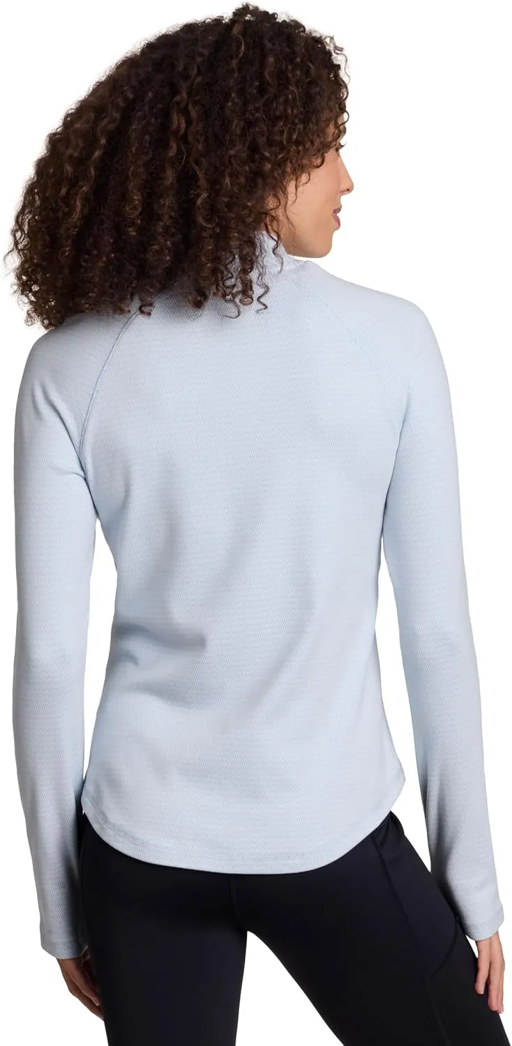 Avalanche Women's 1/4 Zip Pullover, Lightweight Hiking Partial Zip Mock Neck Top