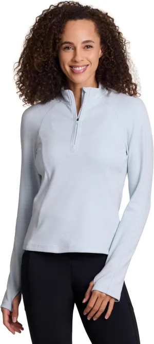 Avalanche Women's 1/4 Zip Pullover, Lightweight Hiking Partial Zip Mock Neck Top