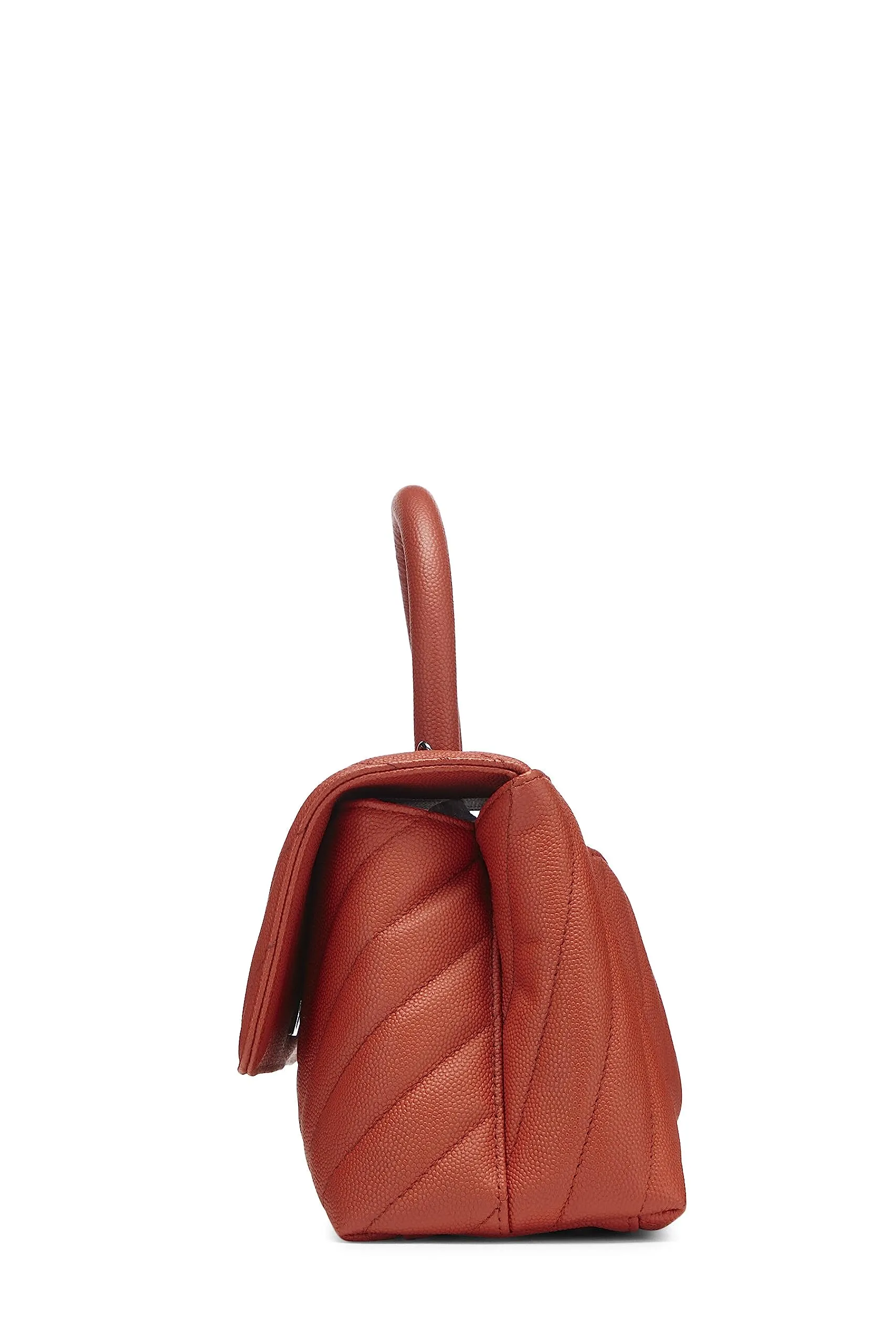  Bag Small, Chevron Caviar Orange Handle Chanel, Artistic flair Coco Orange Privacy-focused