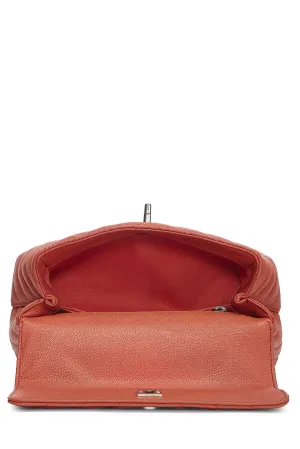  Bag Small, Chevron Caviar Orange Handle Chanel, Artistic flair Coco Orange Privacy-focused
