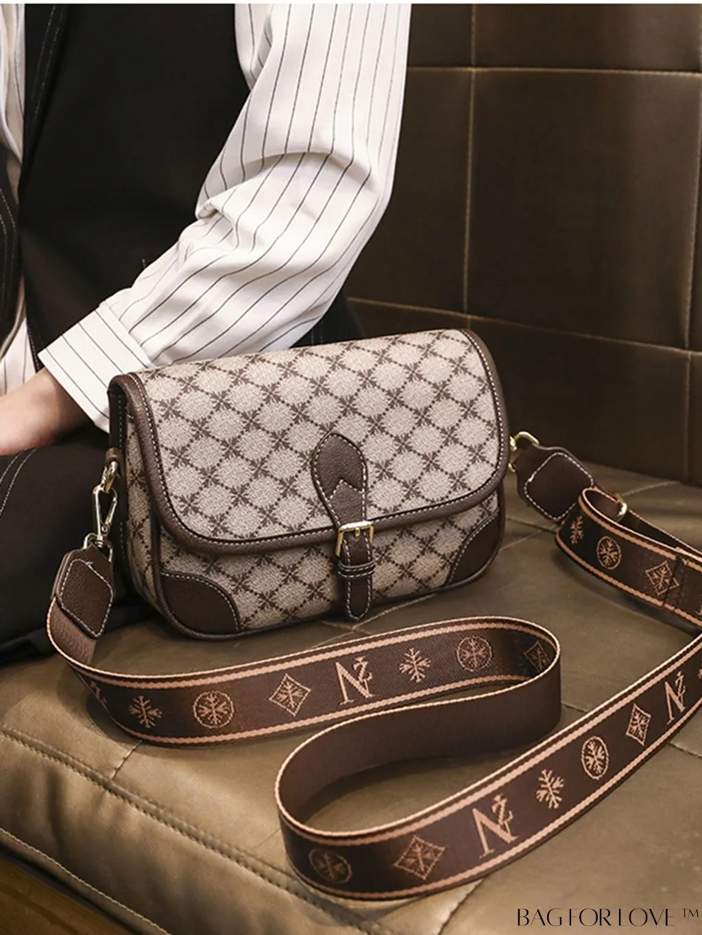 BagForLove - 2023 Fashionable Crossbody Bag for Women, Trendy Single Shoulder Bag with Wide Strap