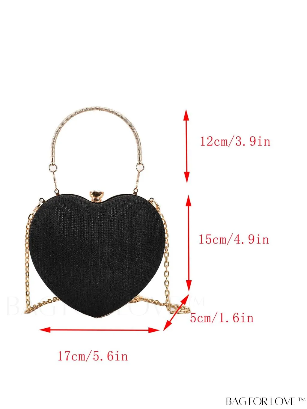 BagForLove - 2023 Summer New Design Rhinestone Heart Shaped Shoulder/Crossbody Bag - Fashionably Versatile